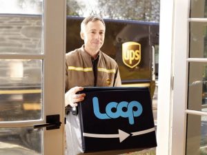 UPS 與 Loop 攜手合作遞送回收容器。 （來源：Loop）